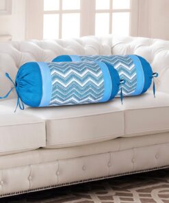 HOME9INE PRINTED CUSHION COVERS WITH PATCH WORK