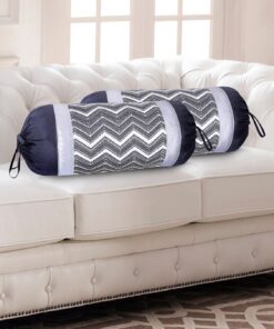 HOME9INE PRINTED CUSHION COVERS WITH PATCH WORK