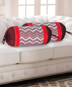 HOME9INE PRINTED CUSHION COVERS WITH PATCH WORK