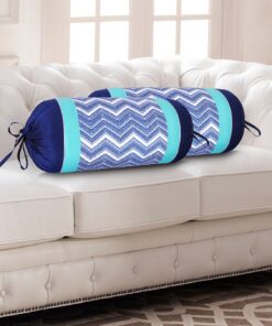 HOME9INE PRINTED CUSHION COVERS WITH PATCH WORK